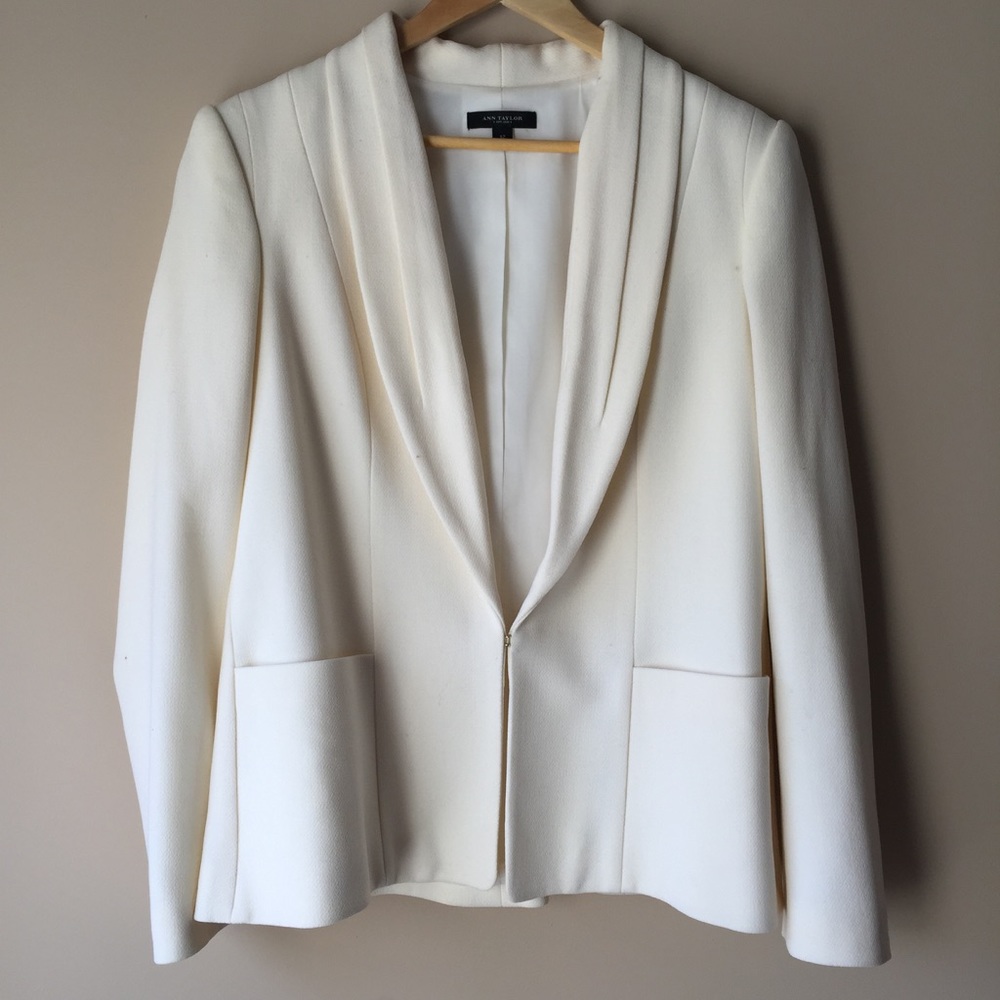 Ann Taylor Winter White Blazer